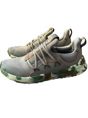 adidas Lite Racer Adapt 5.0 Women Size 6 Silver Green Camo Slip On Sneakers